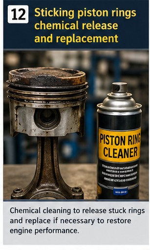 Sticking Piston Rings Chemical Release And Replacement