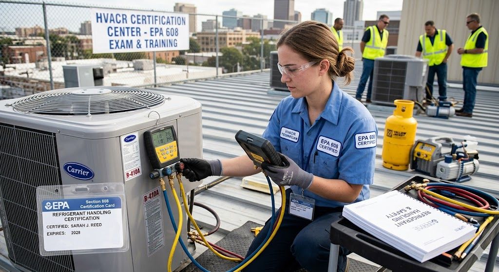 Refrigerant handling certification