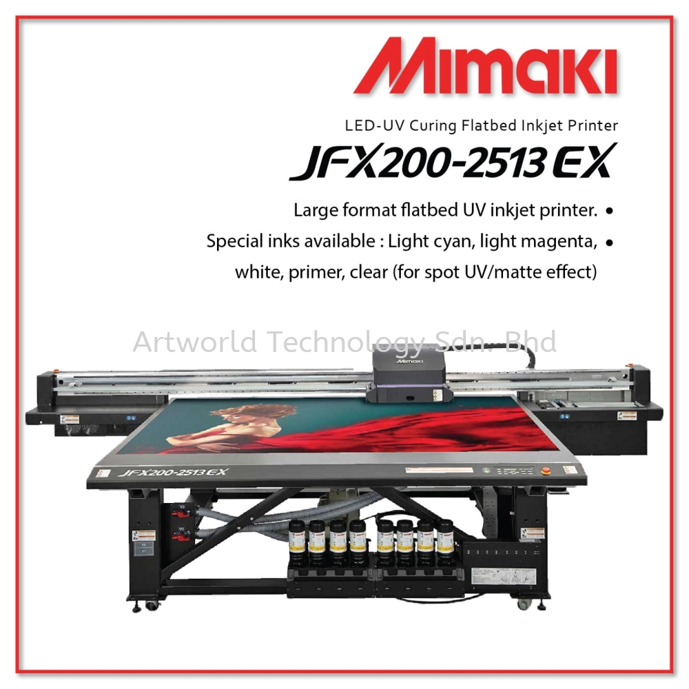 Large Format UV Flatbed Printer Mimaki JFX200-2513 Ex