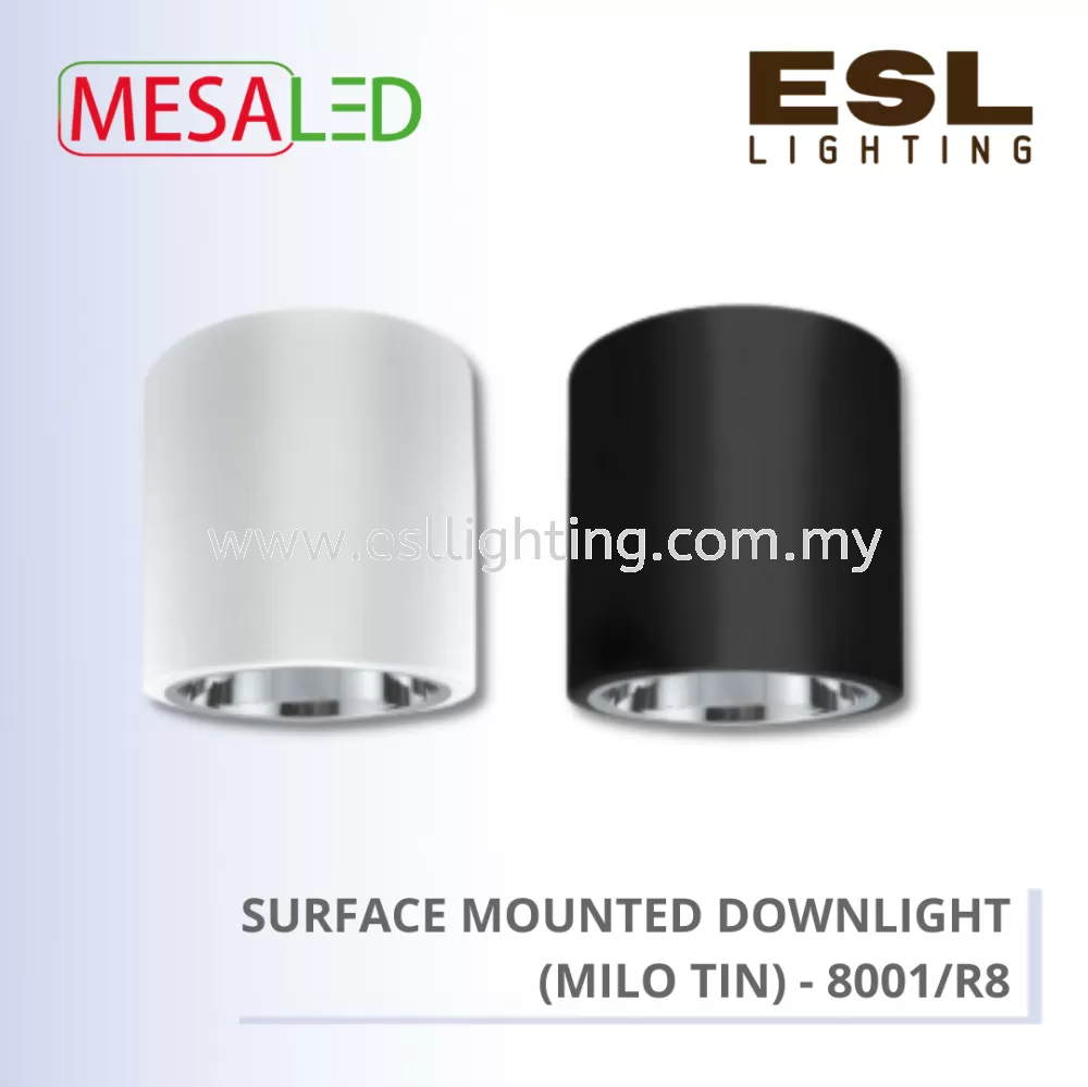 MESALED SURFACE MOUNTED DOWNLIGHT (MILO TIN) - 8001/R8