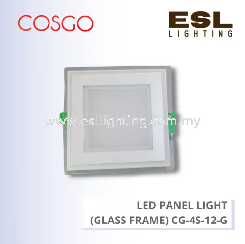 COSGO LED DOWNLIGHT (GLASS FRAME) 12W 4" - CG-4S-12-G