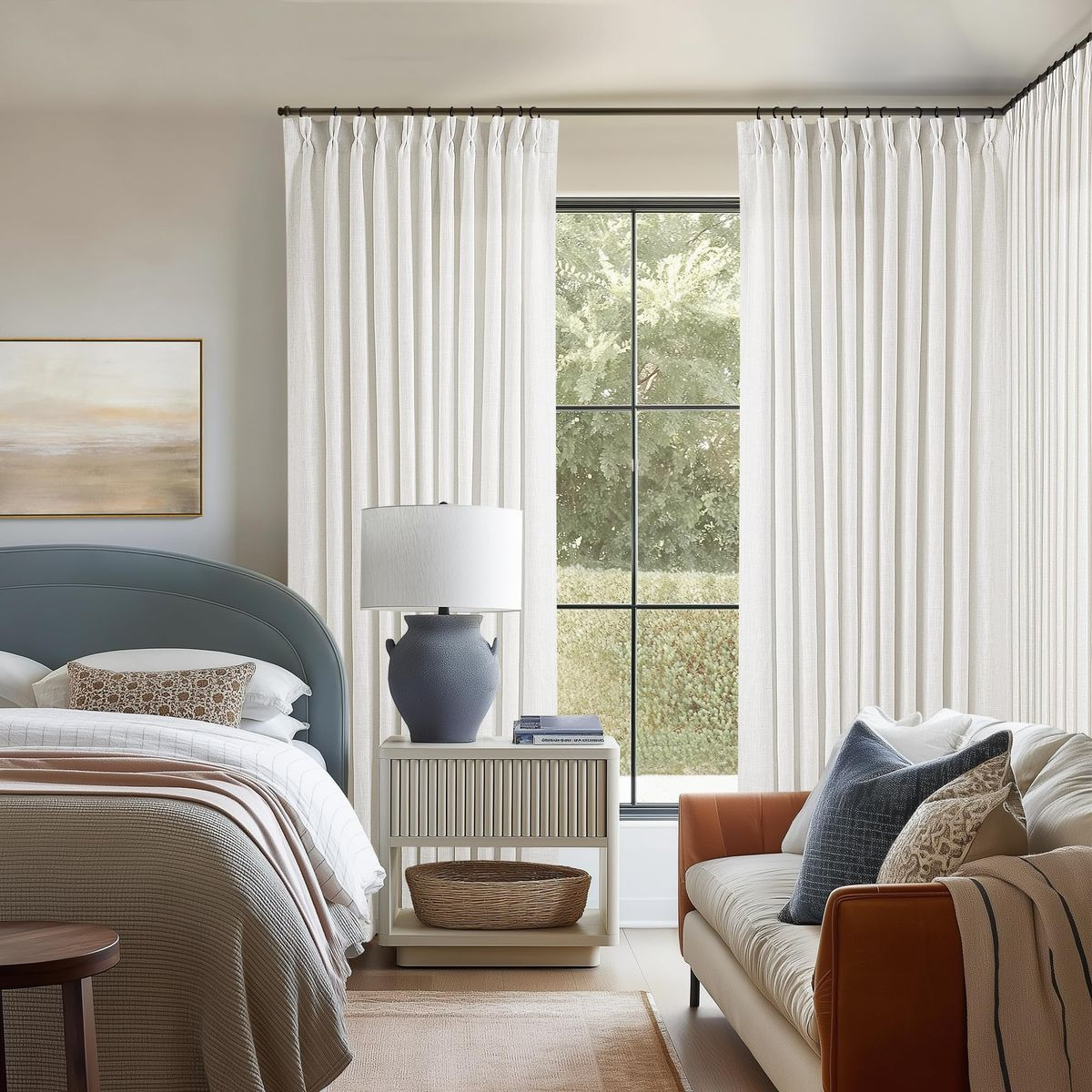 Singapore Pleats Curtains with Premium Fabric