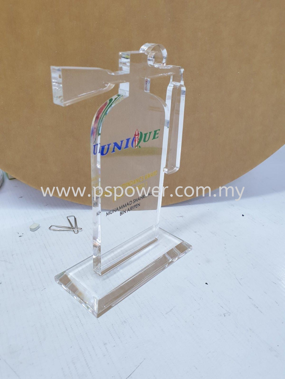 Acrylic trophy