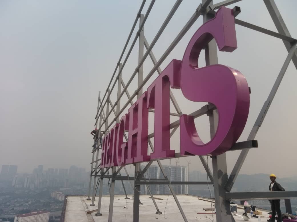 OUTDOOR 3D BOX UP LETTERING SIGNBOARD AT KUALA LUMPUR (KL) | AMPANG | BUKIT BINTANG | PUDU