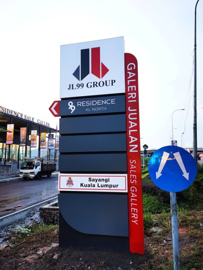 ROADSIDE PYLON STAND SIGNAGE AT MALAYSIA | KUALA LUMPUR (KL) | AMPANG