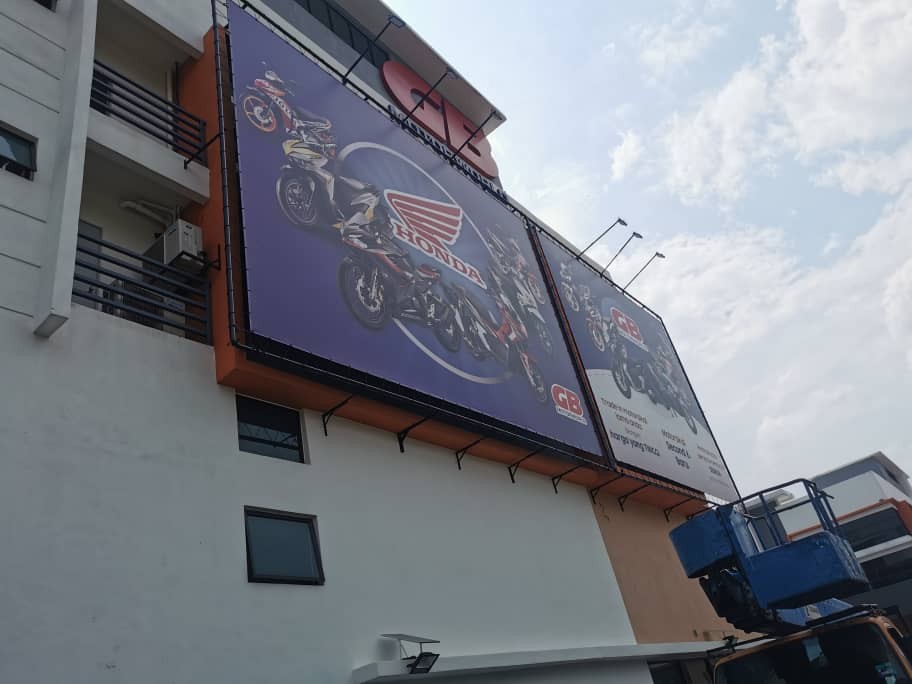 COMMERCIAL ZIG ZAG BANNER WRAPPING AT KAPAR | KUALA SELANGOR | ALAM IMPIAN | SETIA ALAM