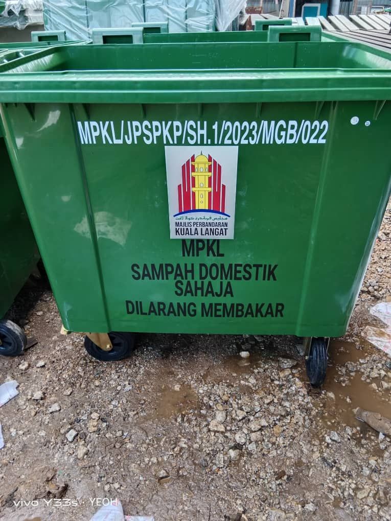Trash Can Sticker Printing | Malaysia Trash Can Sticker