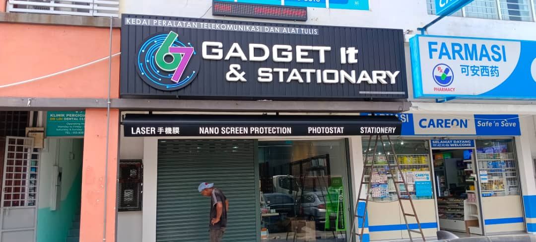 GADGET IT & STATIONARY 3D Box Up Lettering Signboard