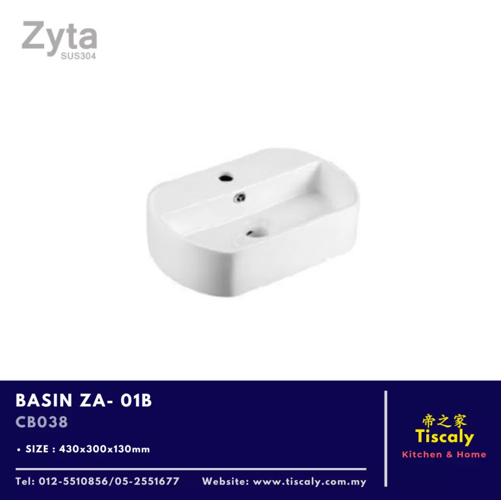 ZYTA WALL HUNG BASIN ZA-01B CB038