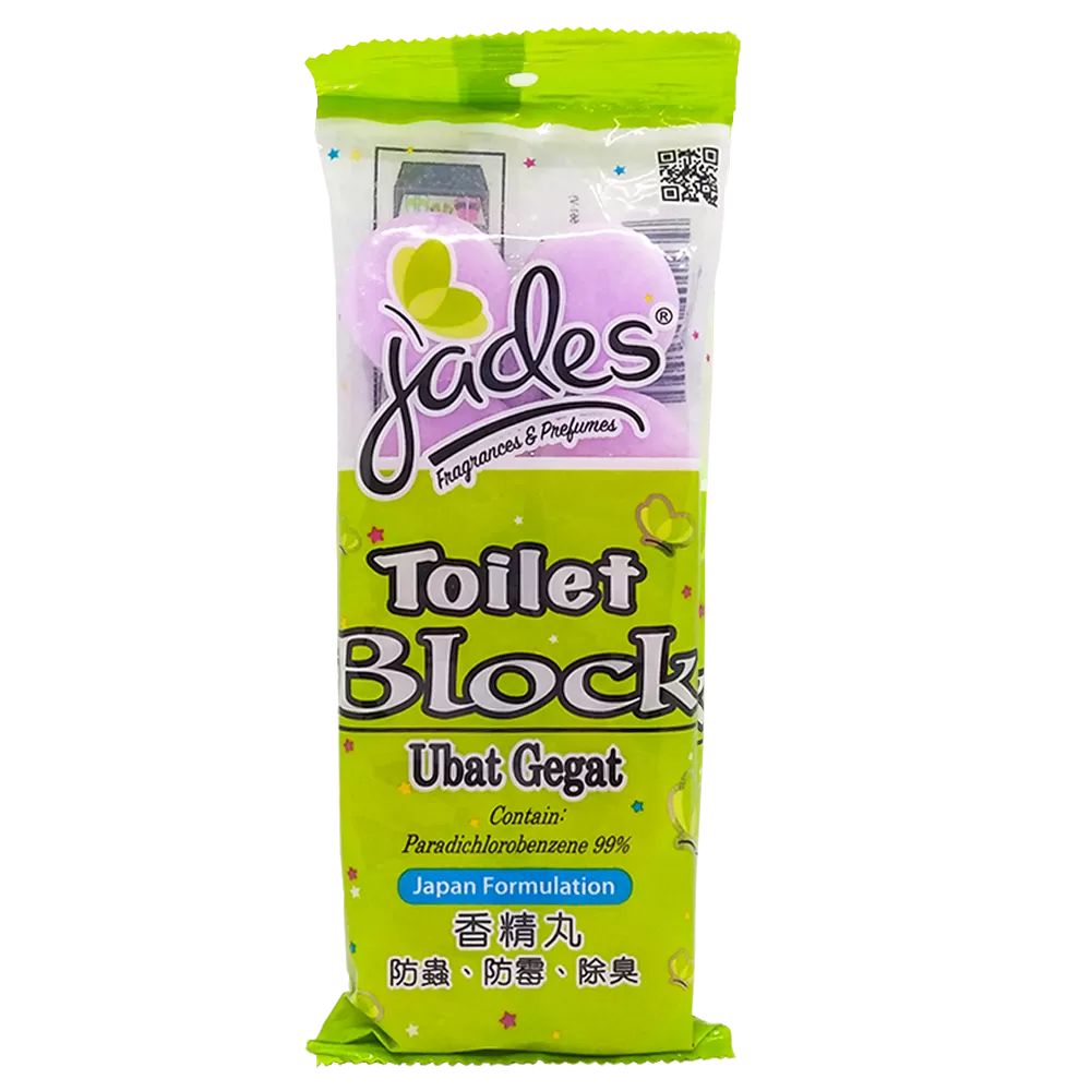 Jades Toilet Blocks 10pcs - Purple (Mothballs / Ubat Gegat)