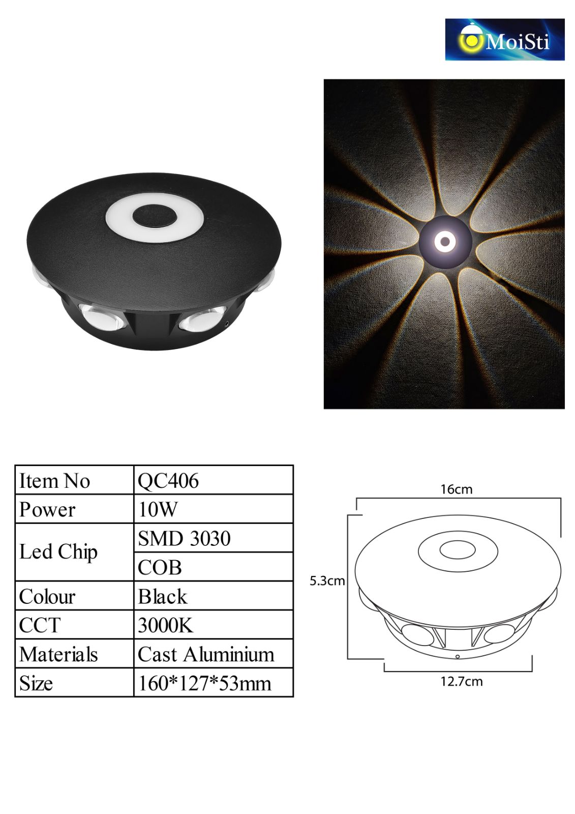 QC406 10W BK