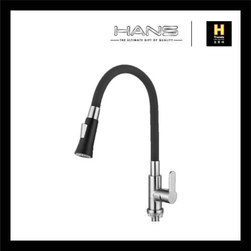 Hans Black Dual Function Pillar Sink Tap HPST36170 - H Trends Kitchen & Bath Sdn Bhd