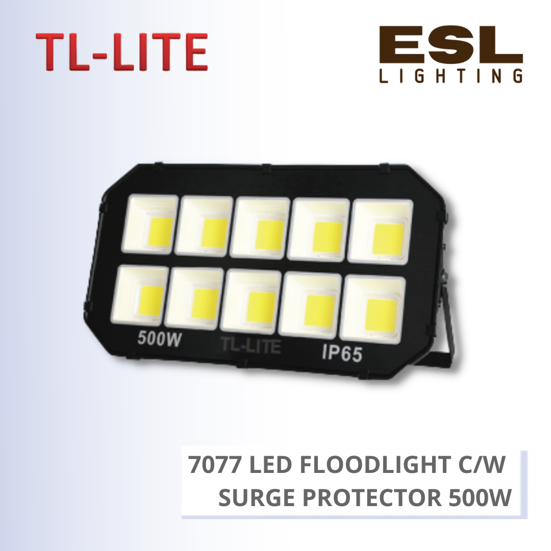 [DISCONTINUE] TL-LITE FLOODLIGHT - 7077 LED FLOODLIGHT C/W SURGE PROTECTOR - 500W