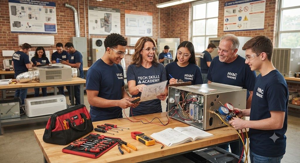 HVAC technician repair training