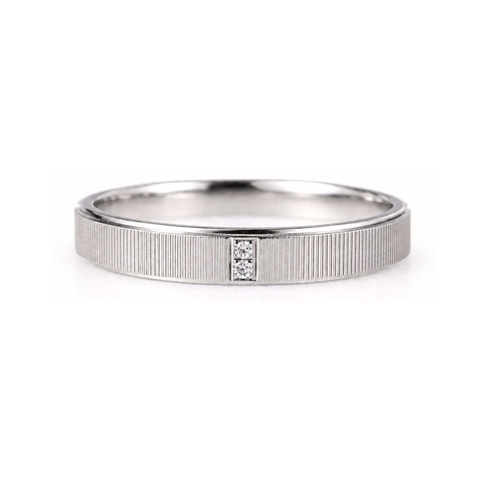 Roman & Co庐 Lioren Twin Diamond Wedding Band