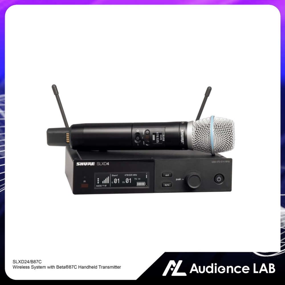 SHURE SLXD24/B87C Wireless System with Beta庐87C Handheld Transmitter