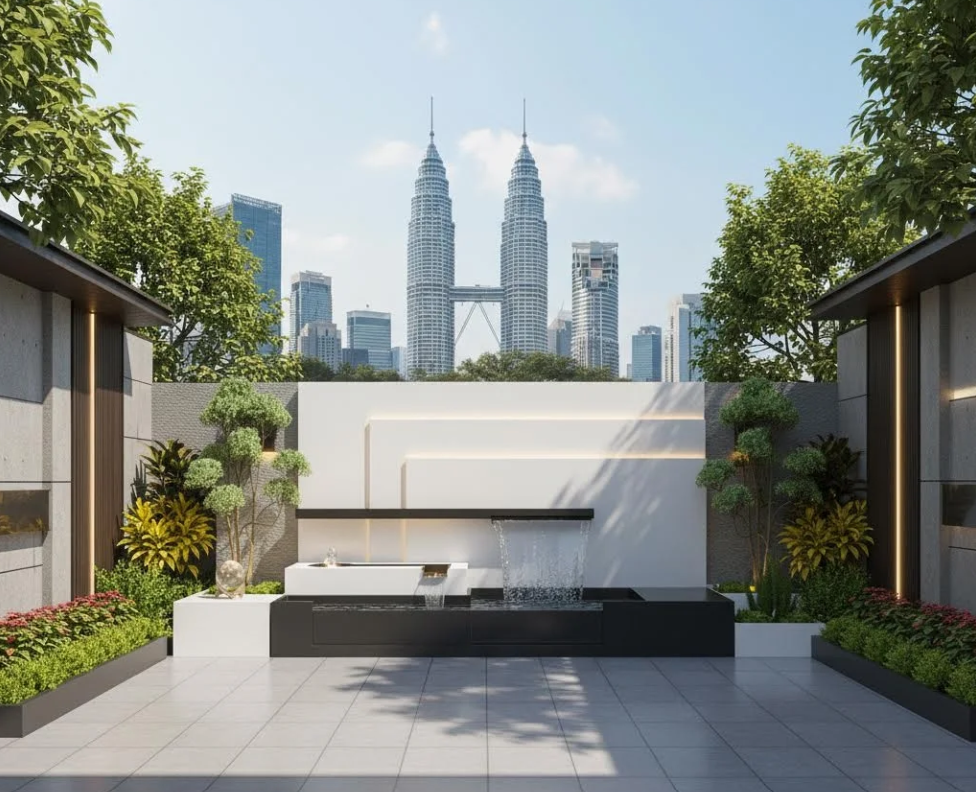 Best Garden Landscape With Water Feature Malaysia 马来西亚花园景观及水景 Landskap Taman Dengan Ciri Air Malaysia