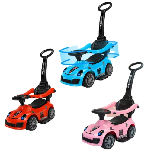 Ride on Car with Music and Handle Red/Blue/Pink ( without sticker )