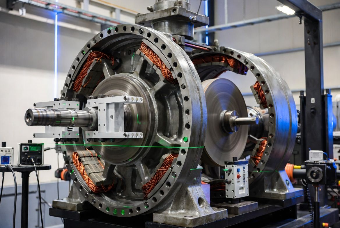 Electric Motor Rebalancing and Alignment