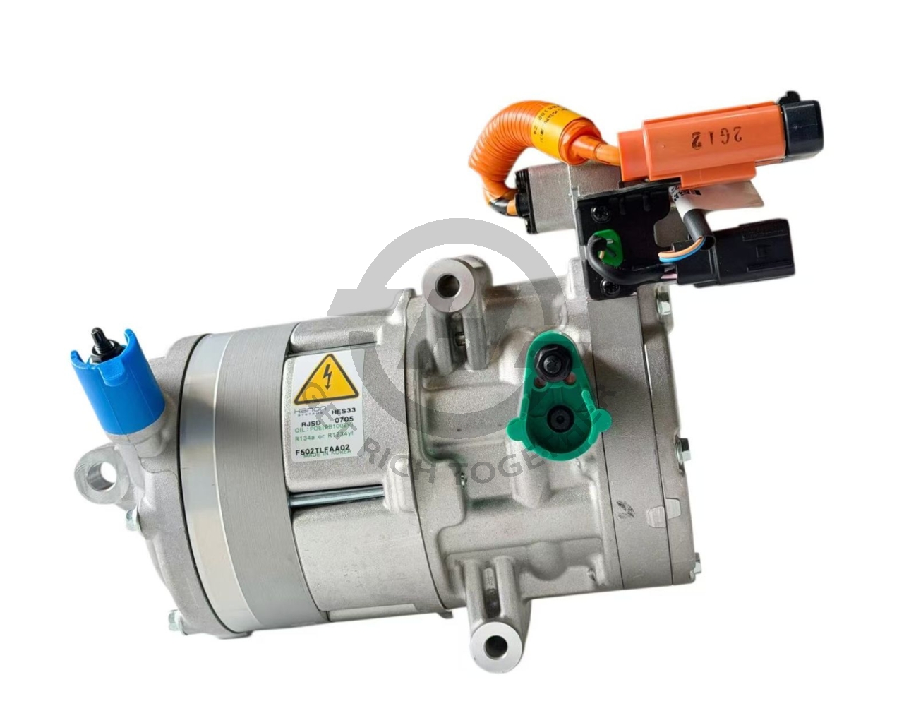 HANON HES33 High-Voltage Electric Hybrid A/C Compressor | Model F502TLFAA02 Made in Korea | OEM 97701-E6100 / 97701E6100 | Fits Hyundai Sonata LF Hybrid 2016–2019 & Kia Optima K5 JF Hybrid 2017–2020