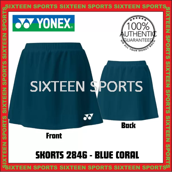 YONEX WOMEN’S SKORTS 2846 - BLUE CORAL