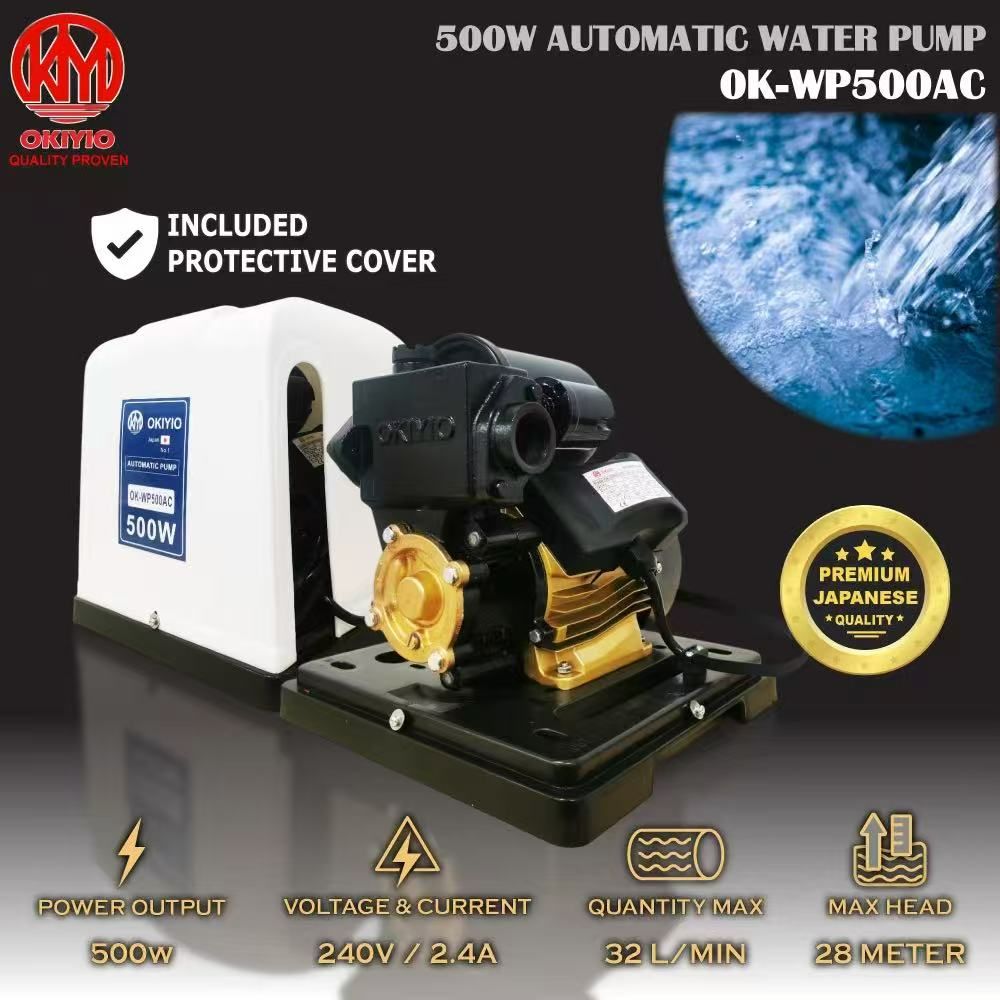 OKIYIO SEMI AUTO PUMP WITH COVER (500w)