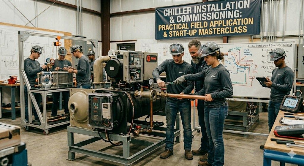 Industrial HVAC chiller installation course