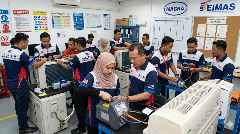 approved refrigerant technician course Malaysia