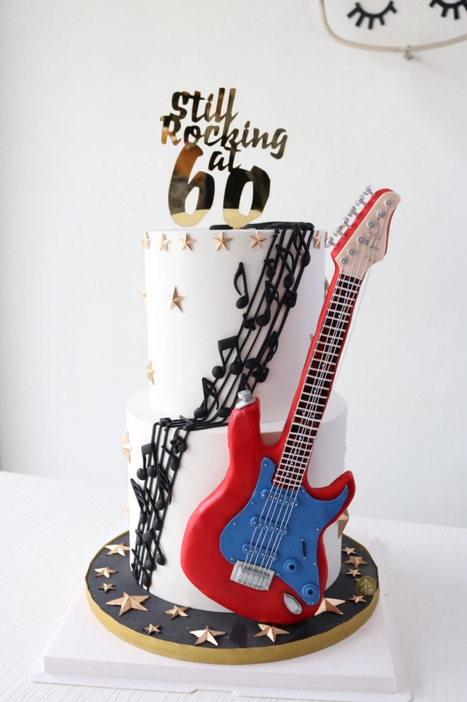 Rocking Guitar Cake