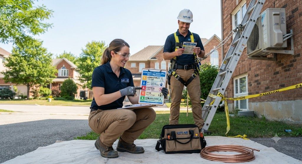 residential aircon installation safety procedures