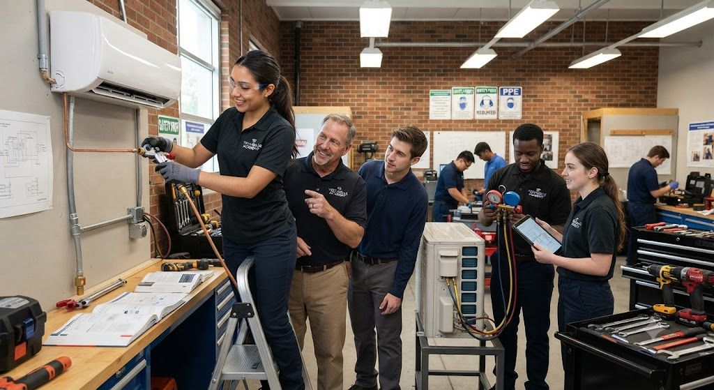 HVAC technician installation training