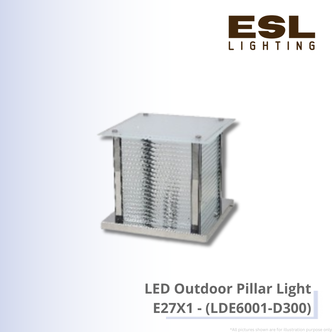 LED Outdoor Pillar Light E27X1 - LDE6001-D300 IP65