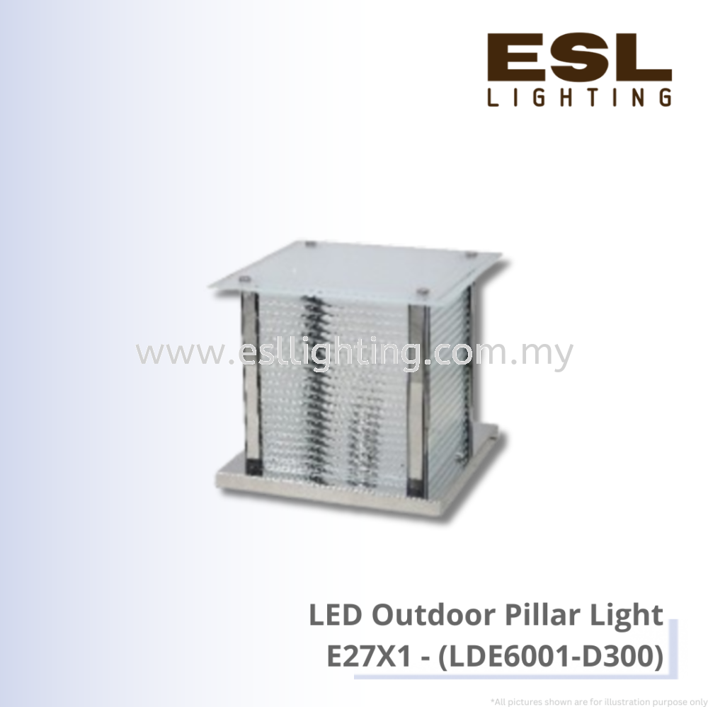 LED Outdoor Pillar Light E27X1 - LDE6001-D300 IP65