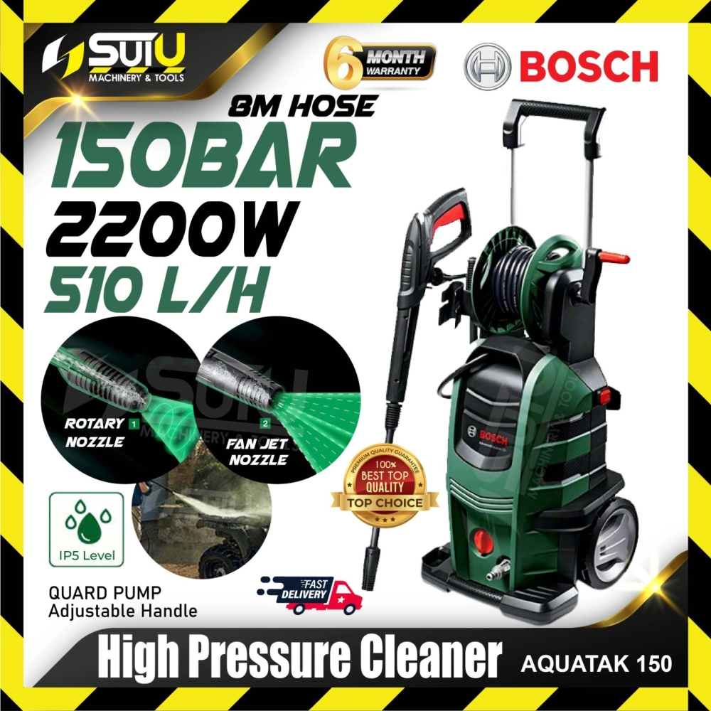 BOSCH Advanced Aquatak 150 150Bar High Pressure Cleaner / Pressure Washer / Pencuci Tekanan Tinggi 2200W