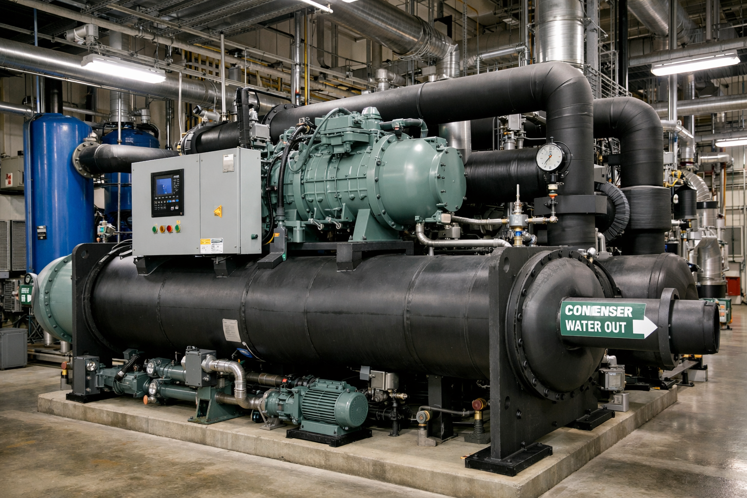 Water-Cooled Chiller Installation