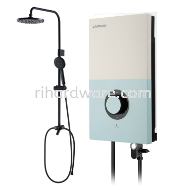 LIVINOX DC Pump Water Heater LWH-LS300-DC-RBE 3.8kW with Rain Shower