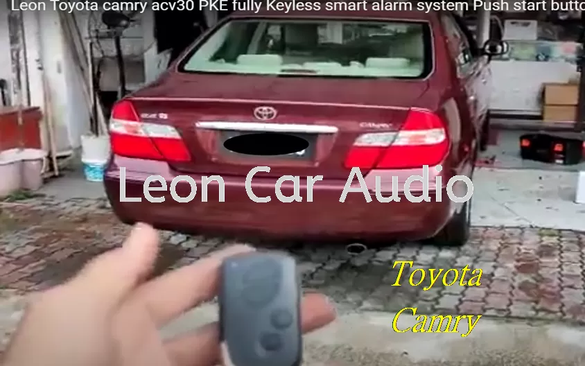toyota cammry acv30 PKE fully Keyless intelligent smart alarm system with Push start button and engine auto start