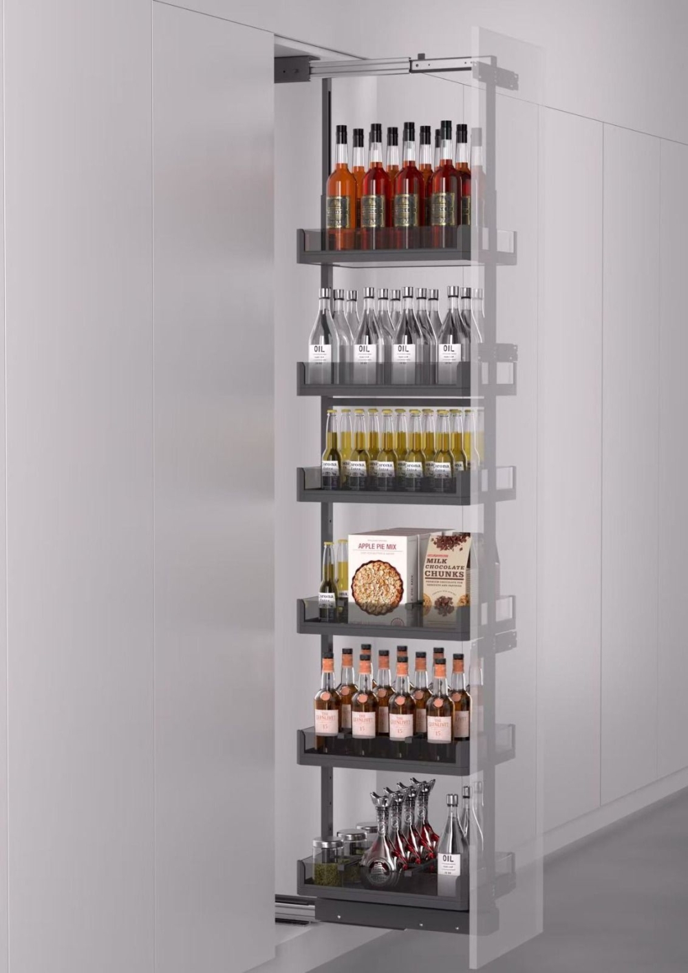 5-Tier Soft Closing Pull-Out Organizer #CR49SL