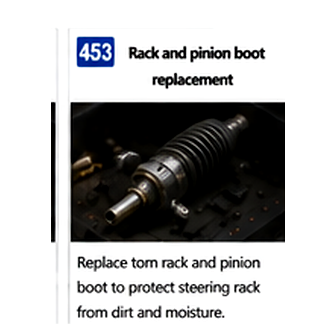 Rack And Pinion Boot Replacement