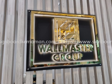 WALLMASTER GROUP INDOOR 3D LED BOX UP STAINLESS STEEL BACKLIT SIGNAGE SIGNBOARD AT KUANTAN PAHANG MALAYSIA