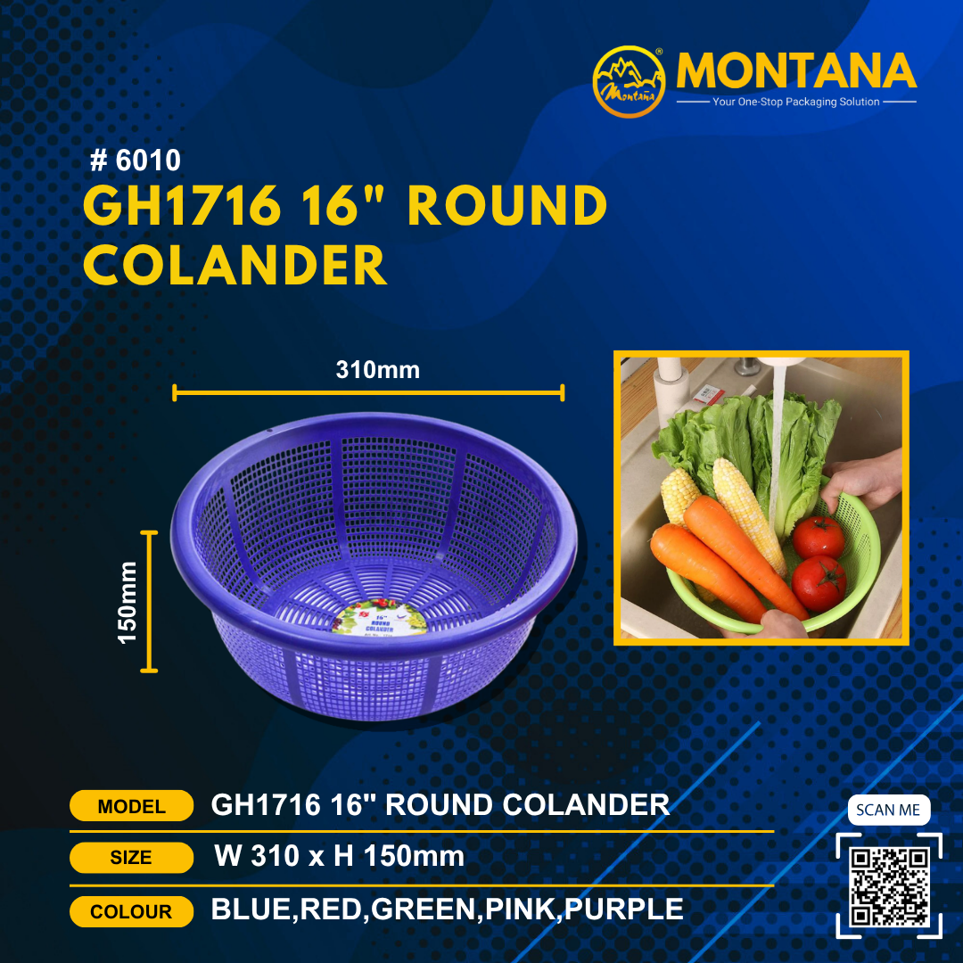 (6010) GH1716 16" ROUND COLANDER