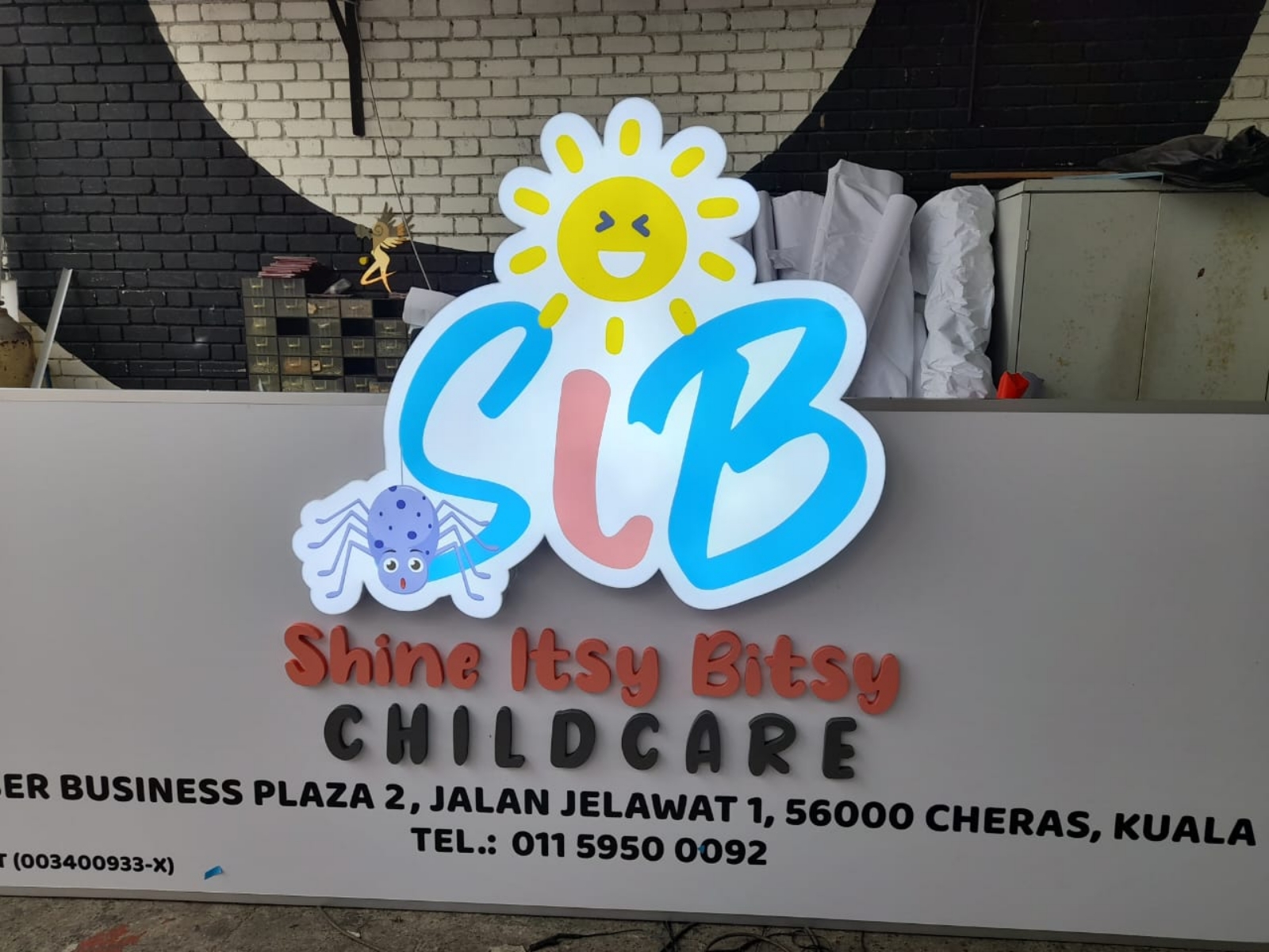 ENTRY-LEVEL BUSINESS BRANDING | CUSTOM 3D LOGO LED ILLUMINATED SIGNAGE IN IMPIAN EMAS, MUTIARA RINI & KEMPAS