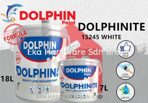 DOLPHINITE Quality Latex Emulsion Paint (15245 White)