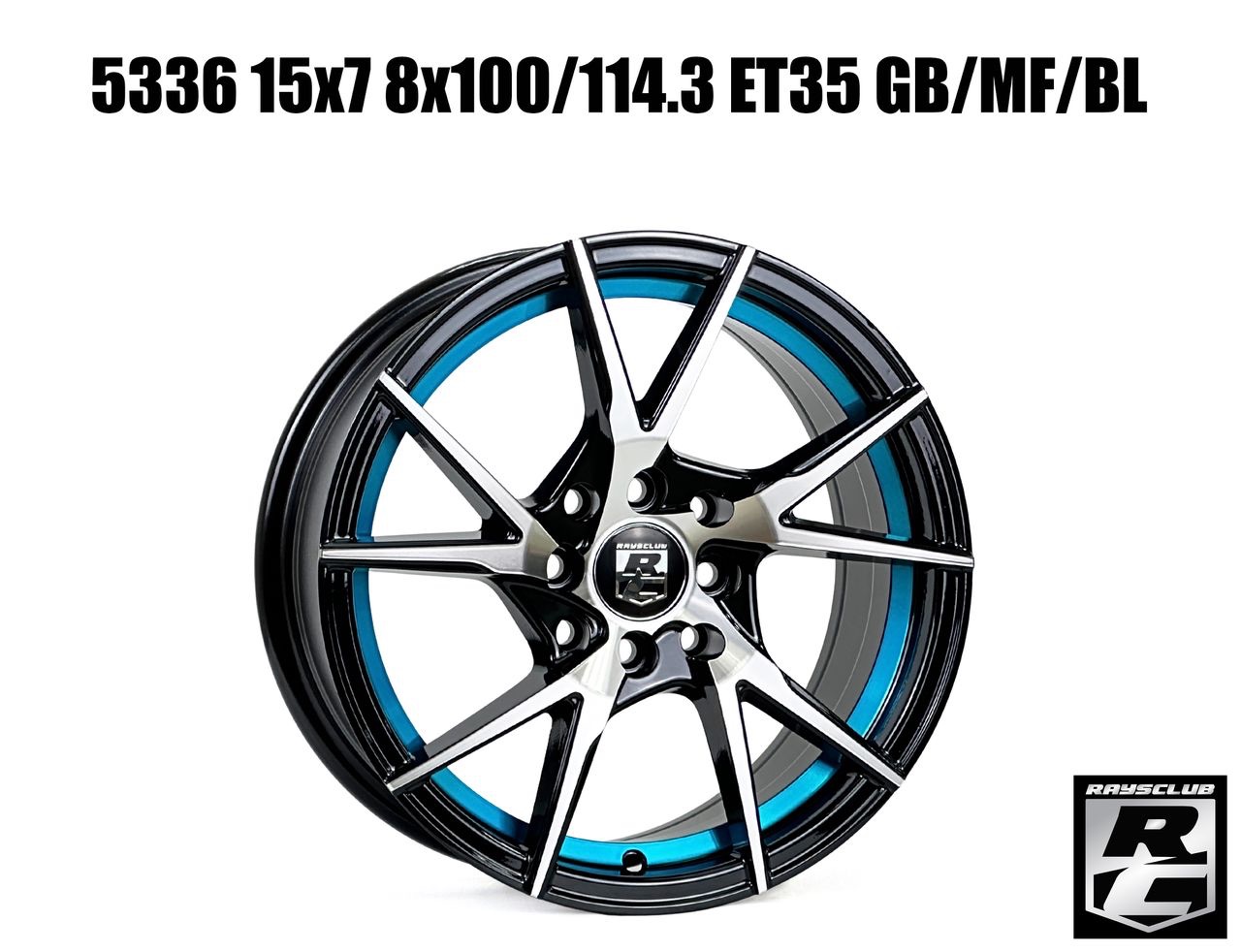 Raysclub RC36 15X7JJ ET35 PCD8X100/114.3 GM/MF/BL