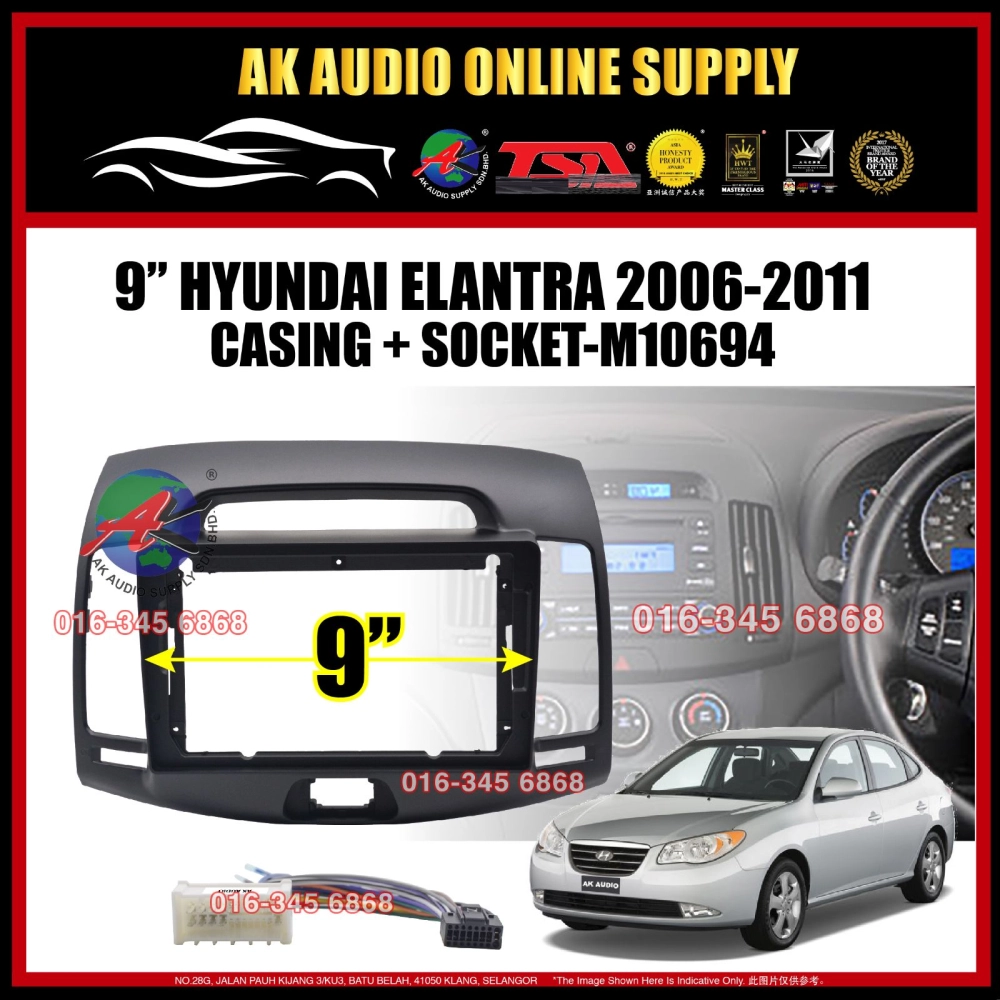 [ MTK 2+32GB ] TSA Hyundai Elantra / Avante 2006 -2011 ( Big ) Android 9'' inch Car player Monitor