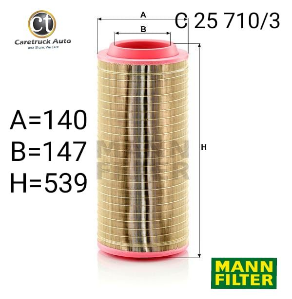 MANN FILTER, C 25 710/3 AIR FILTER