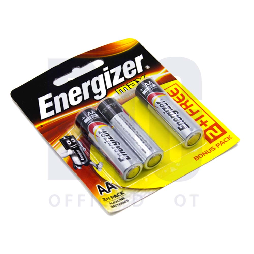 Energizer Max AA Alkaline Batteries - 3-Pack Bonus Pack (2+1 Free)
