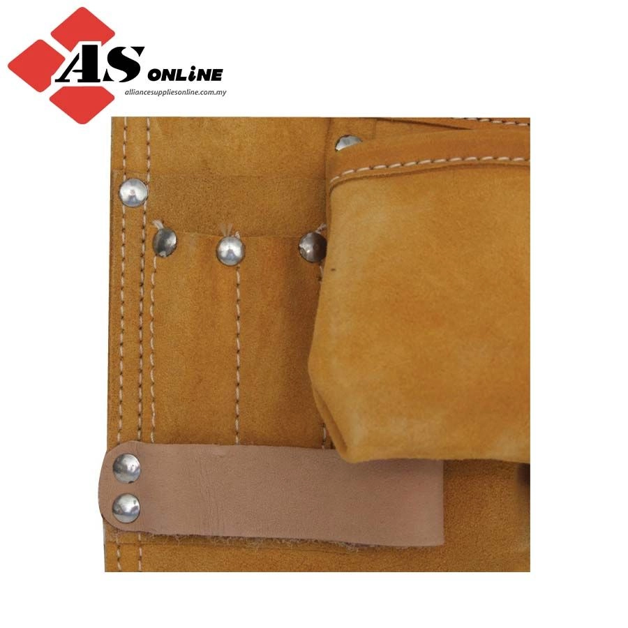 KENNEDY Tool Belt, Leather, Tan, 7 Pockets, 280 x 270mm / Model: KEN5933600K