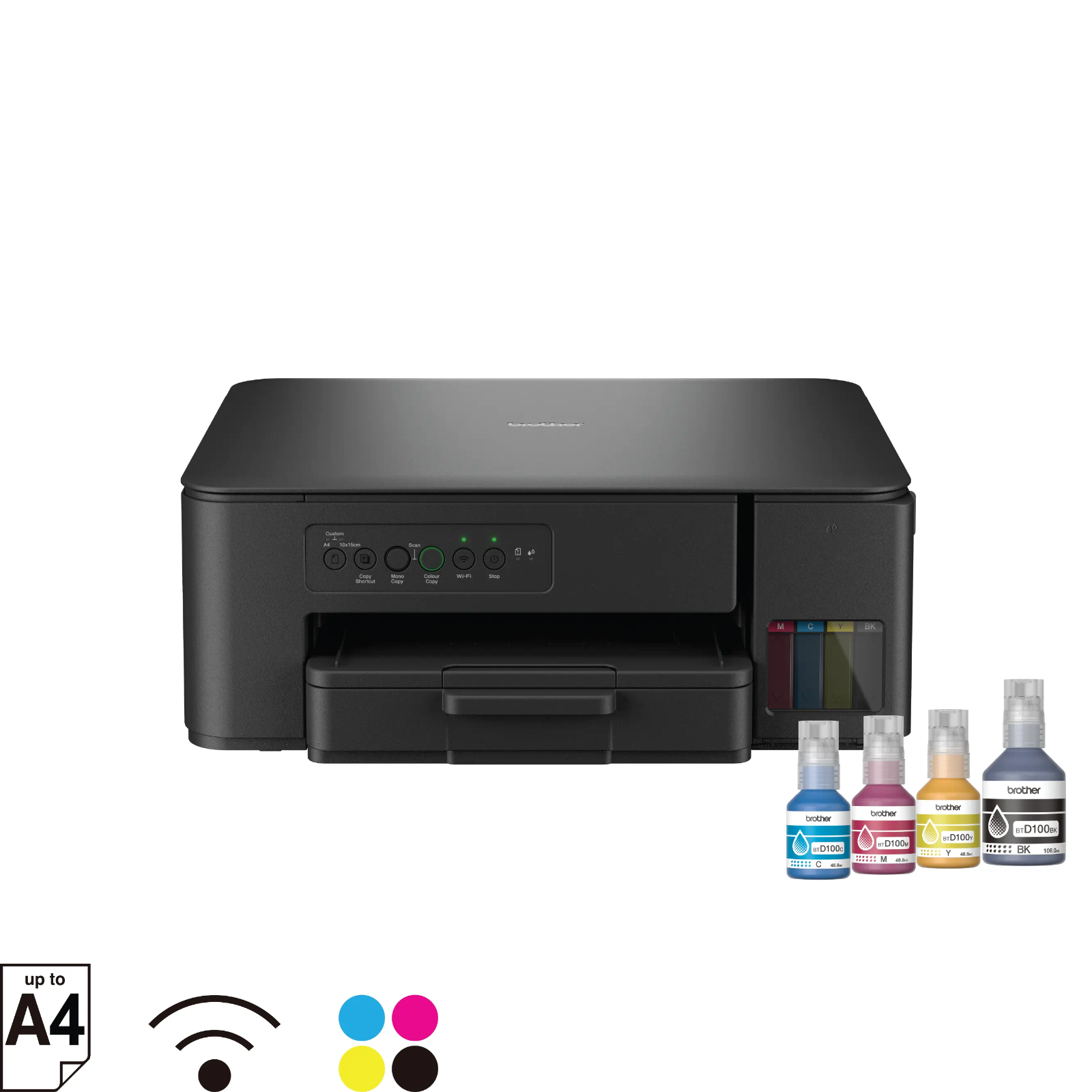DCP-T430W Ink Tank Printer Front View