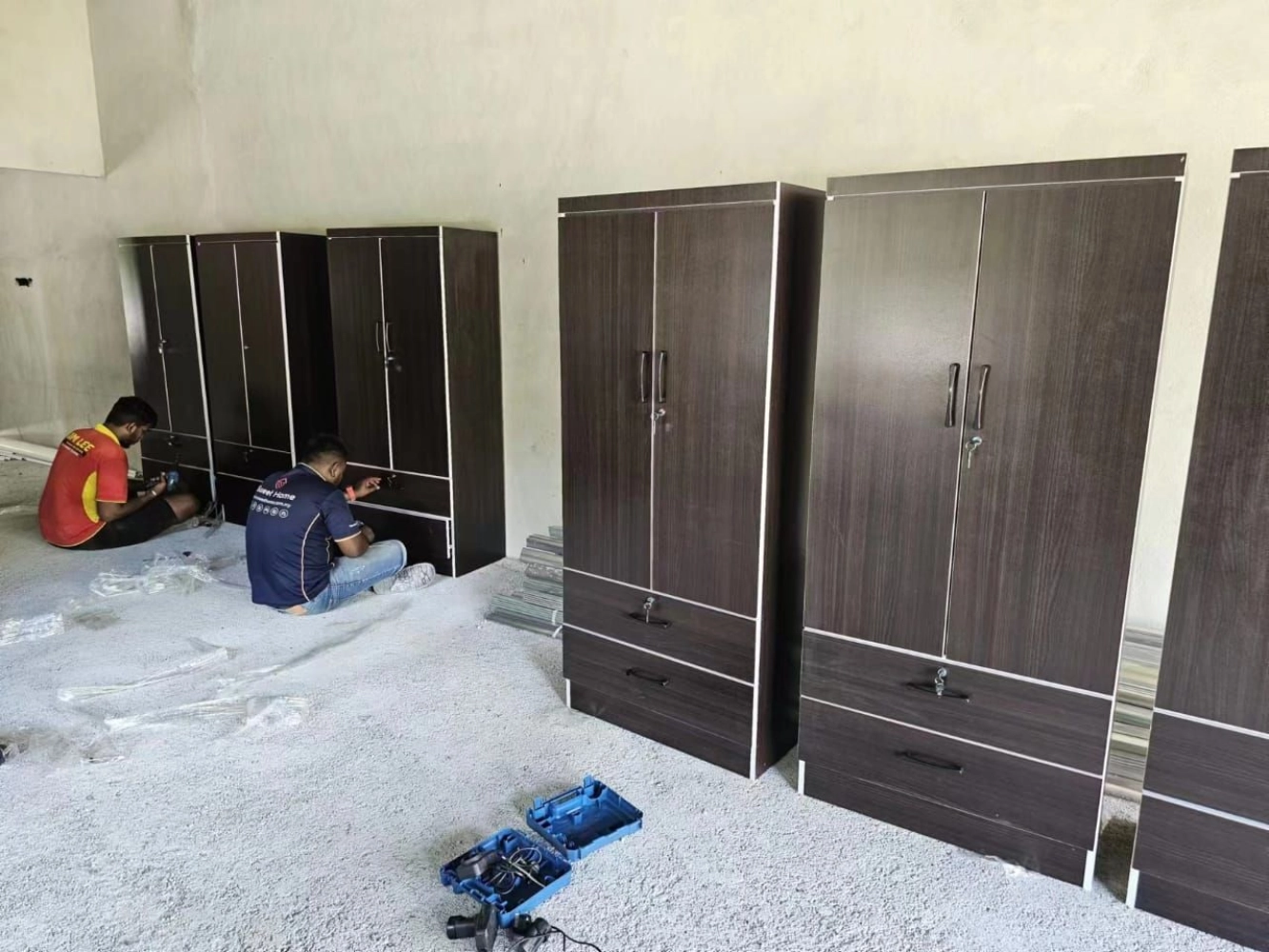 Wooden Clothing Locker Wardrobe | Wooden  Wardrobe For Hostel Dormitory |  Almari Baju Kayu Murah | Hostel Furniture Supplier | Pembekal Perabot Asrama | Penang | Ipoh Taiping Perak | KL | pUCONG | sEPANG | bUKIT jALIL